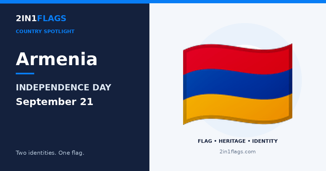Armenia Independence Day featured image by 2in1Flags