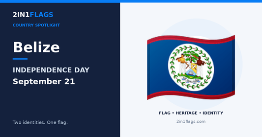 Belize Independence Day featured image by 2in1Flags