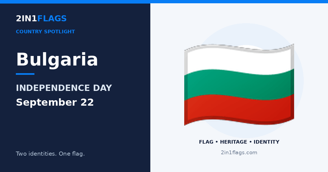 Bulgaria Independence Day featured image by 2in1Flags