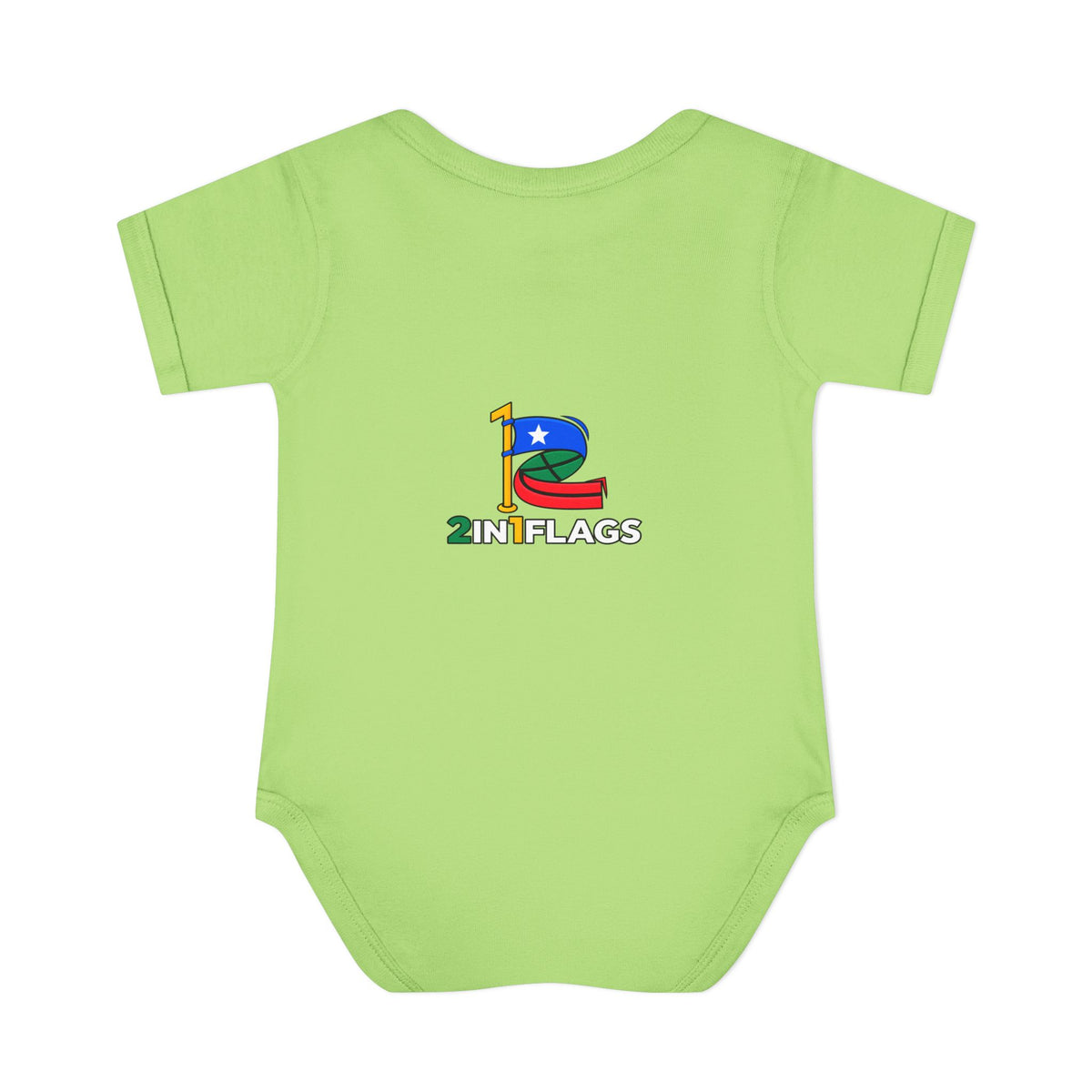 Custom 2in1 Flag Baby Bodysuit with custom dual flag design