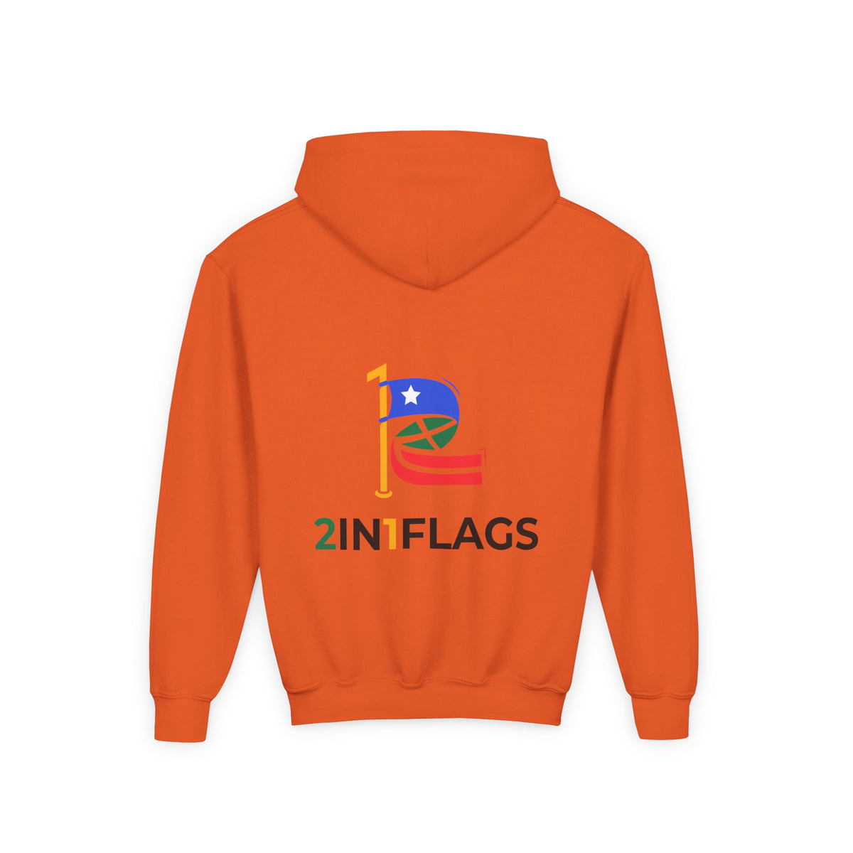 Custom 2in1 Flag Youth Hoodie with custom dual flag design
