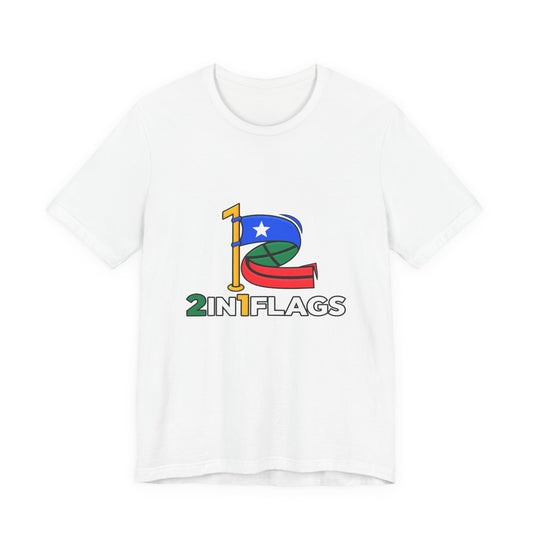 Custom 2in1 Flag T-Shirt with custom dual flag design