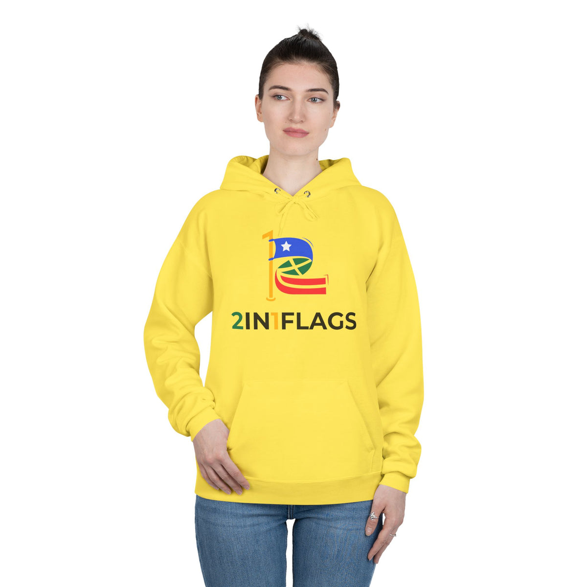 Custom 2in1 Flag Hoodie with custom dual flag design