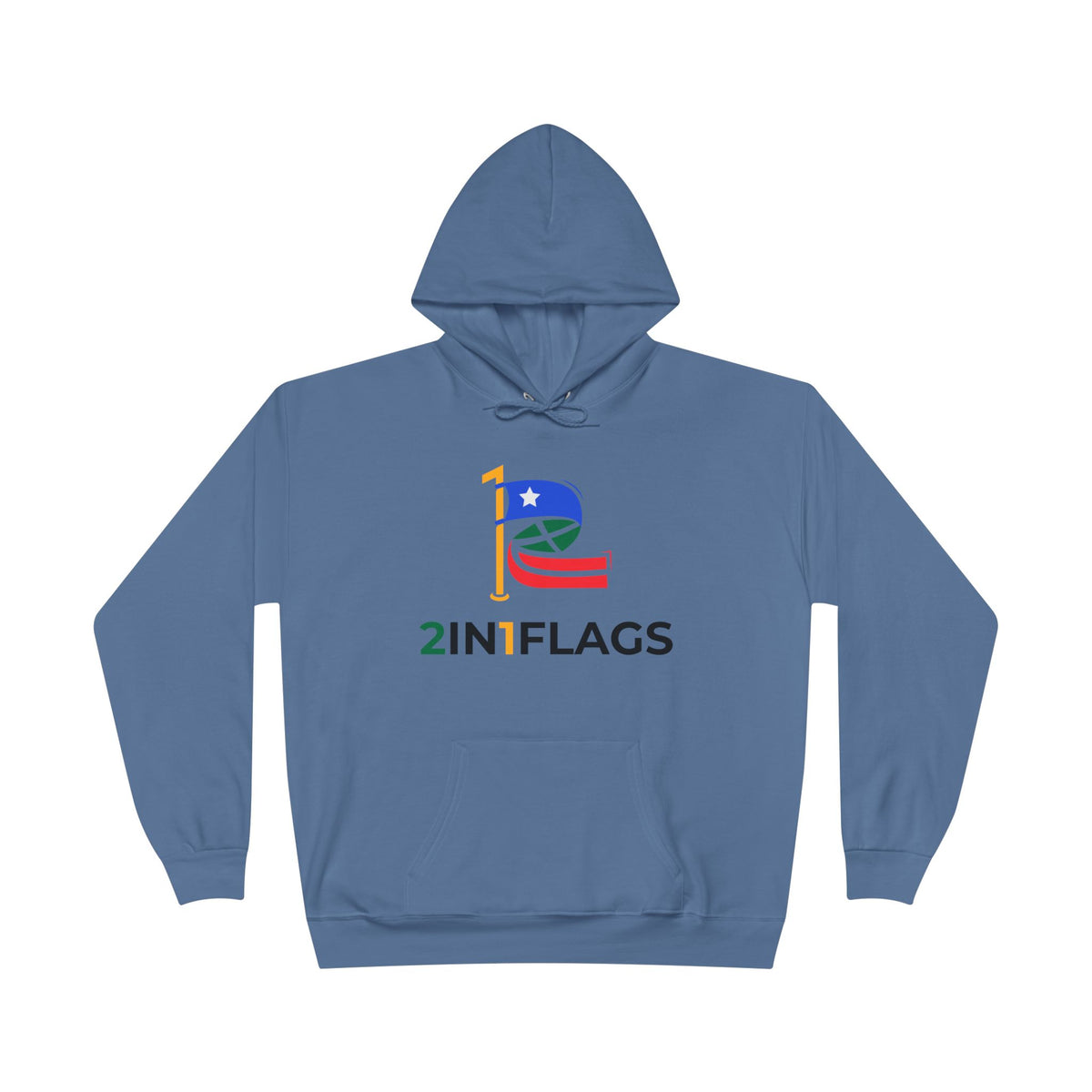 Custom 2in1 Flag Hoodie with custom dual flag design