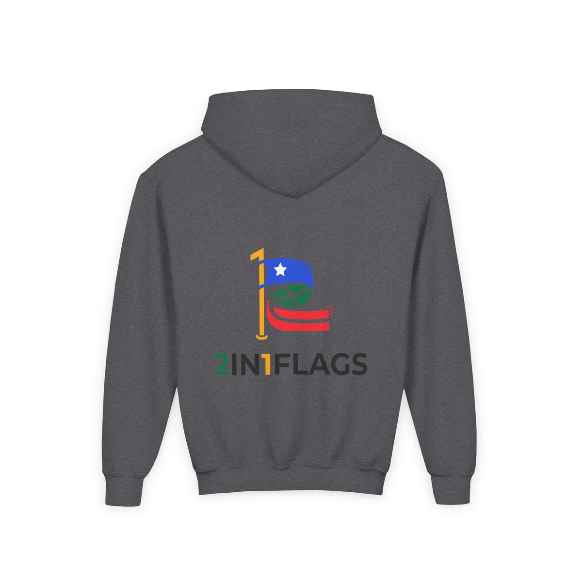 Custom 2in1 Flag Youth Hoodie with custom dual flag design