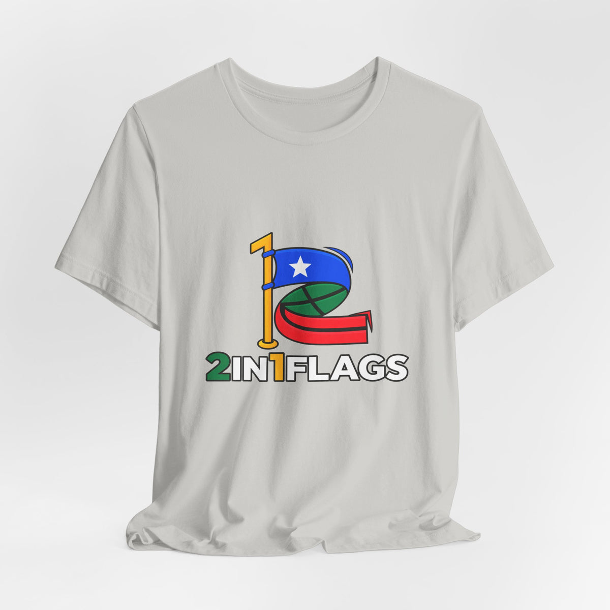 Custom 2in1 Flag T-Shirt with custom dual flag design