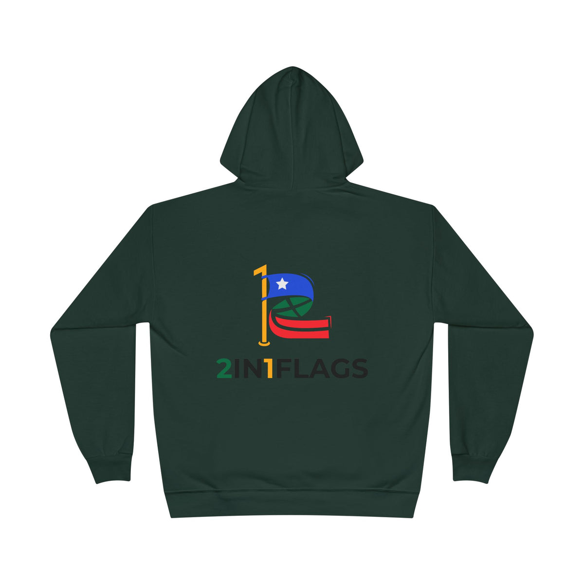 Custom 2in1 Flag Hoodie with custom dual flag design