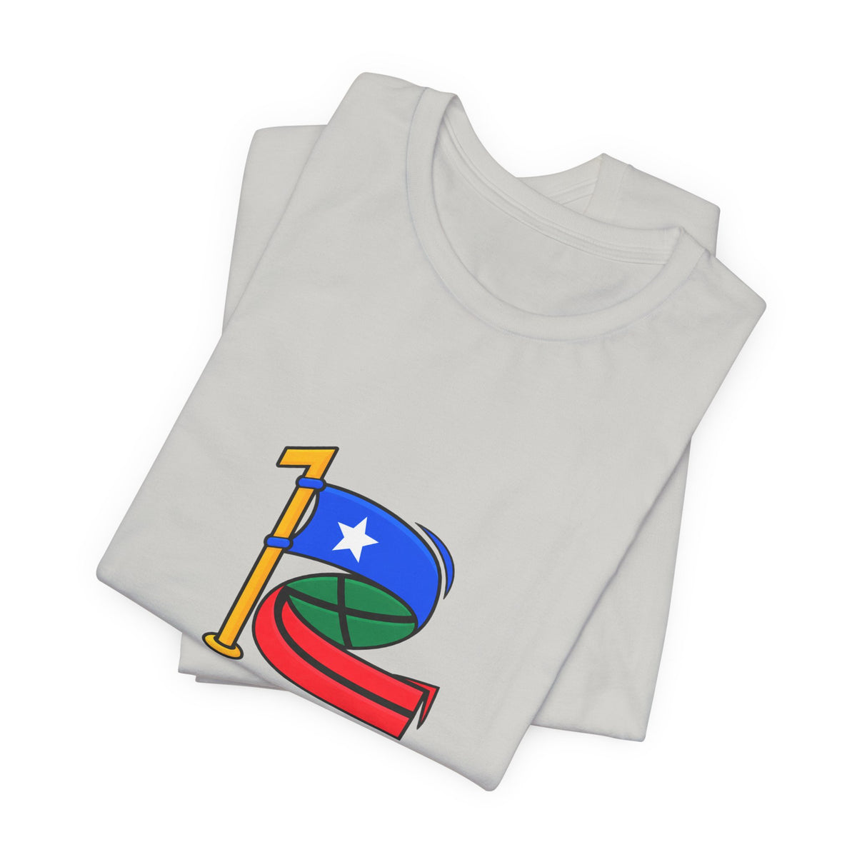 Custom 2in1 Flag T-Shirt with custom dual flag design