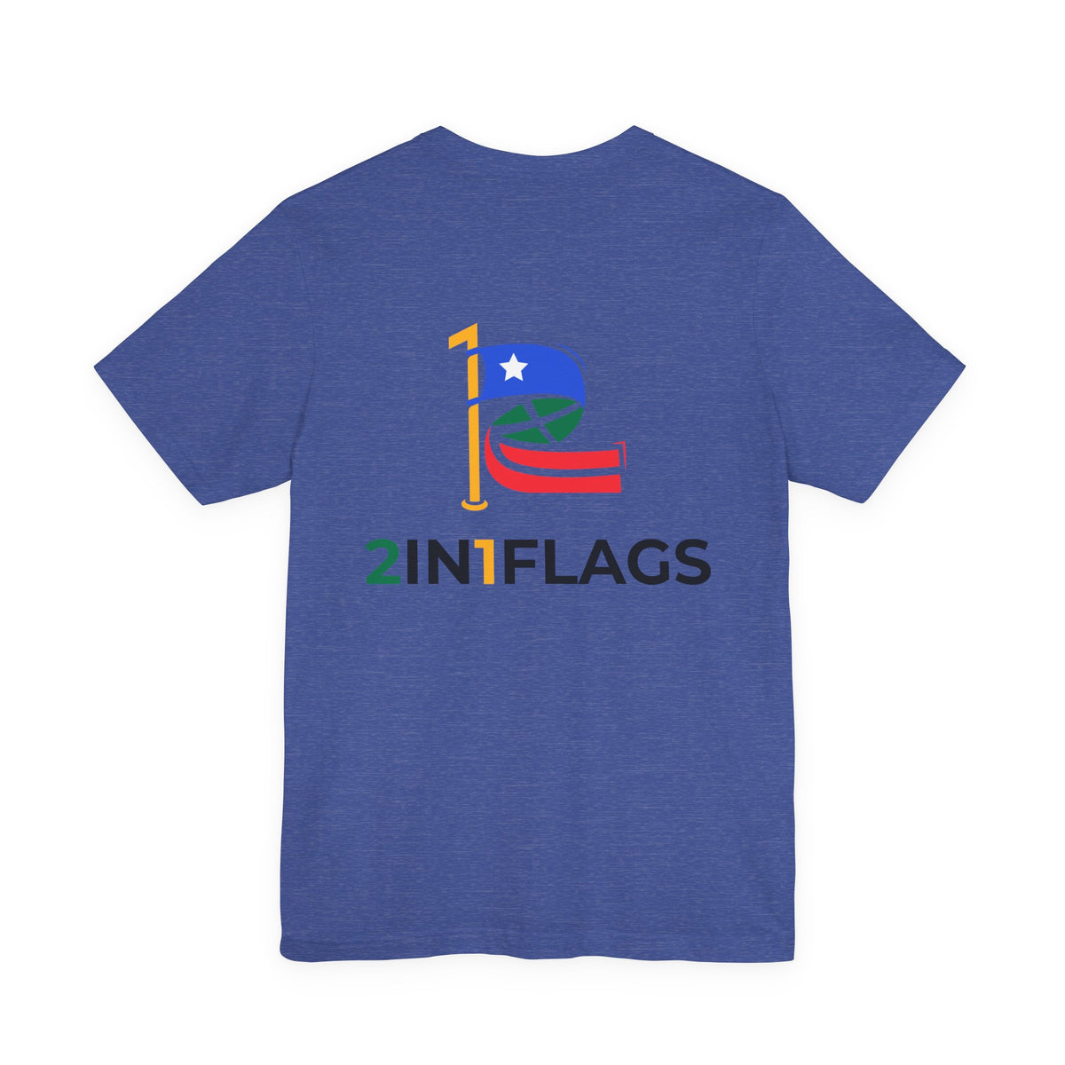 Custom 2in1 Flag T-Shirt with custom dual flag design