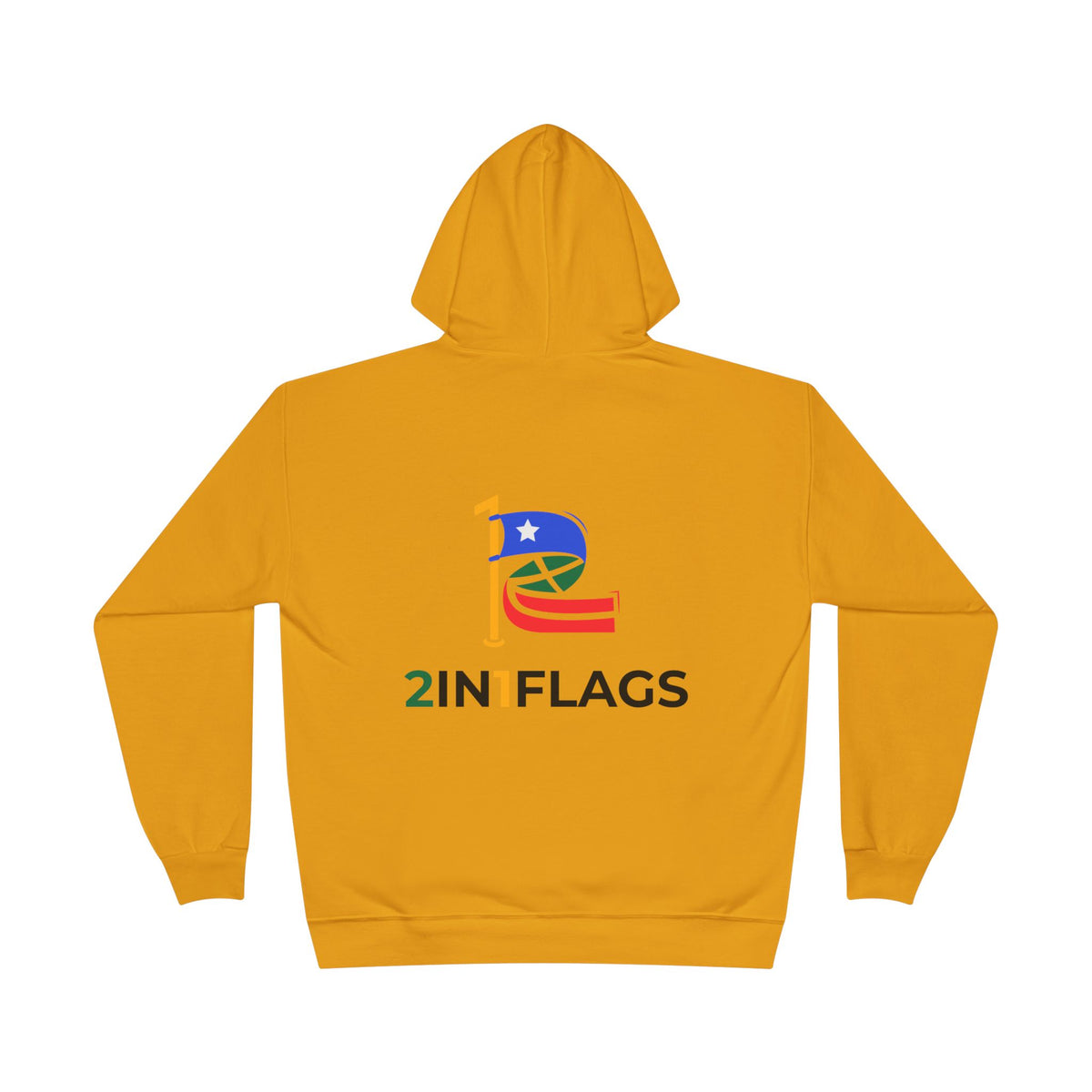 Custom 2in1 Flag Hoodie with custom dual flag design