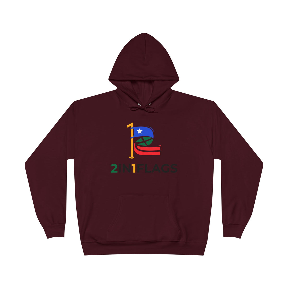 Custom 2in1 Flag Hoodie with custom dual flag design