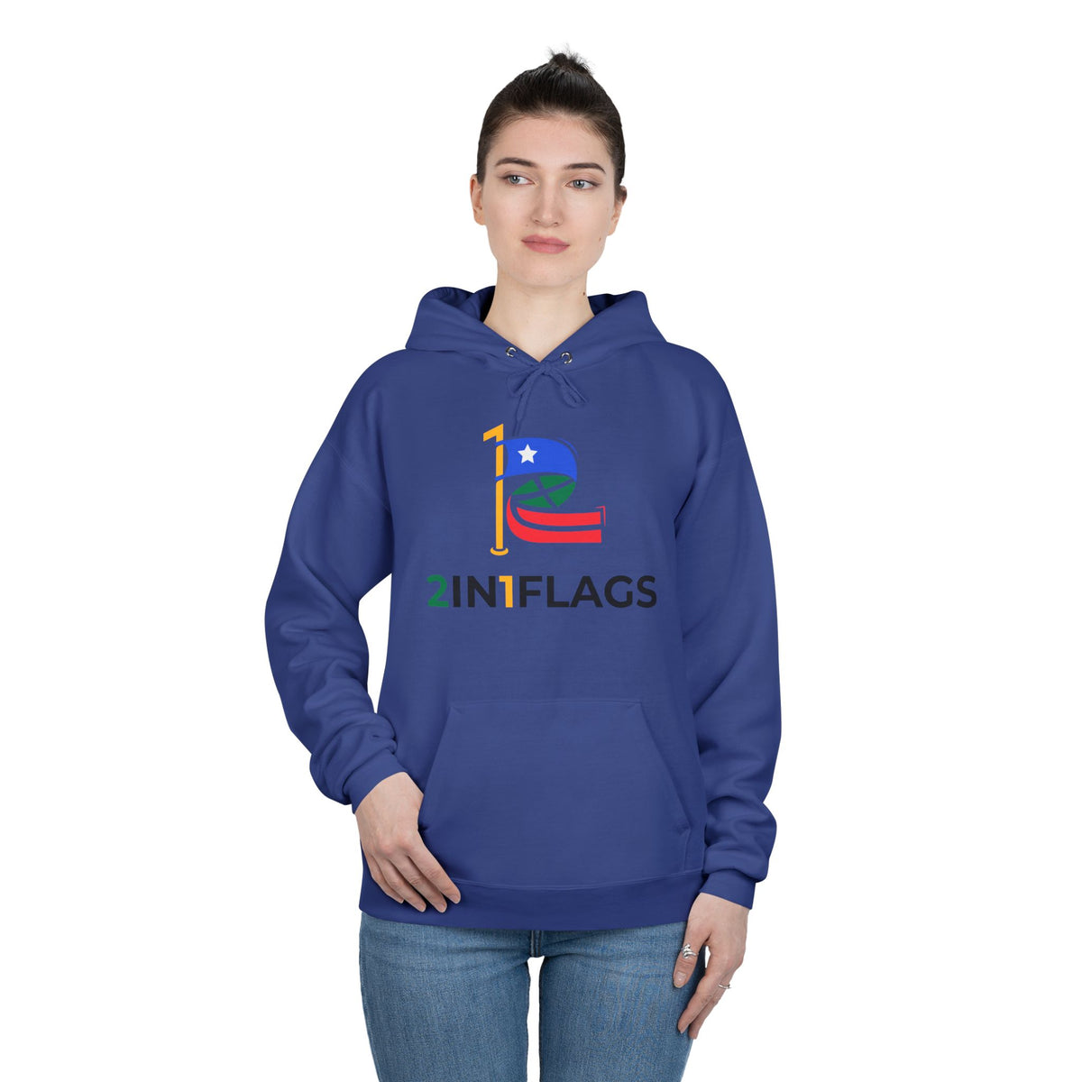 Custom 2in1 Flag Hoodie with custom dual flag design