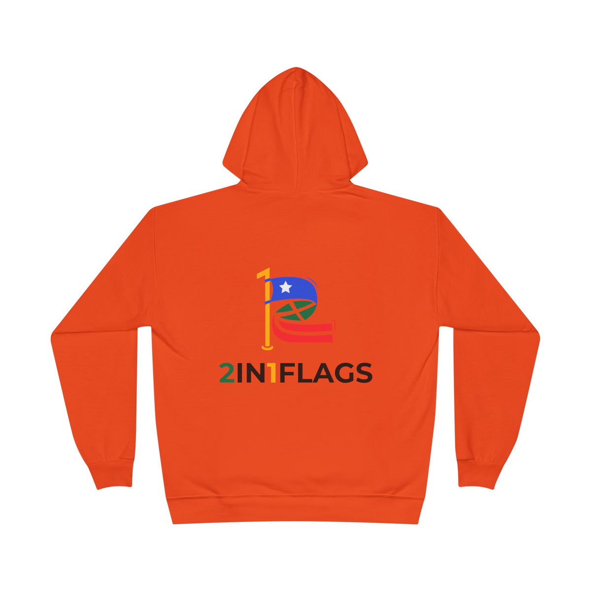 Custom 2in1 Flag Hoodie with custom dual flag design