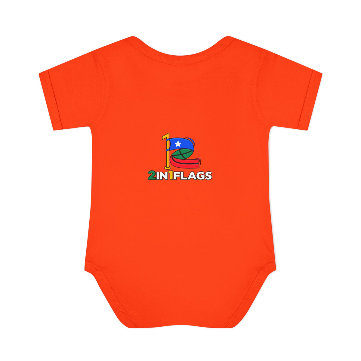 Custom 2in1 Flag Baby Bodysuit with custom dual flag design