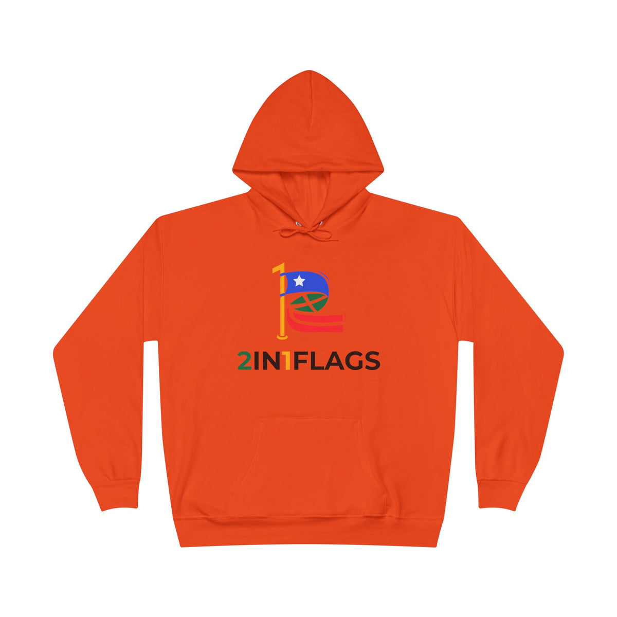 Custom 2in1 Flag Hoodie with custom dual flag design