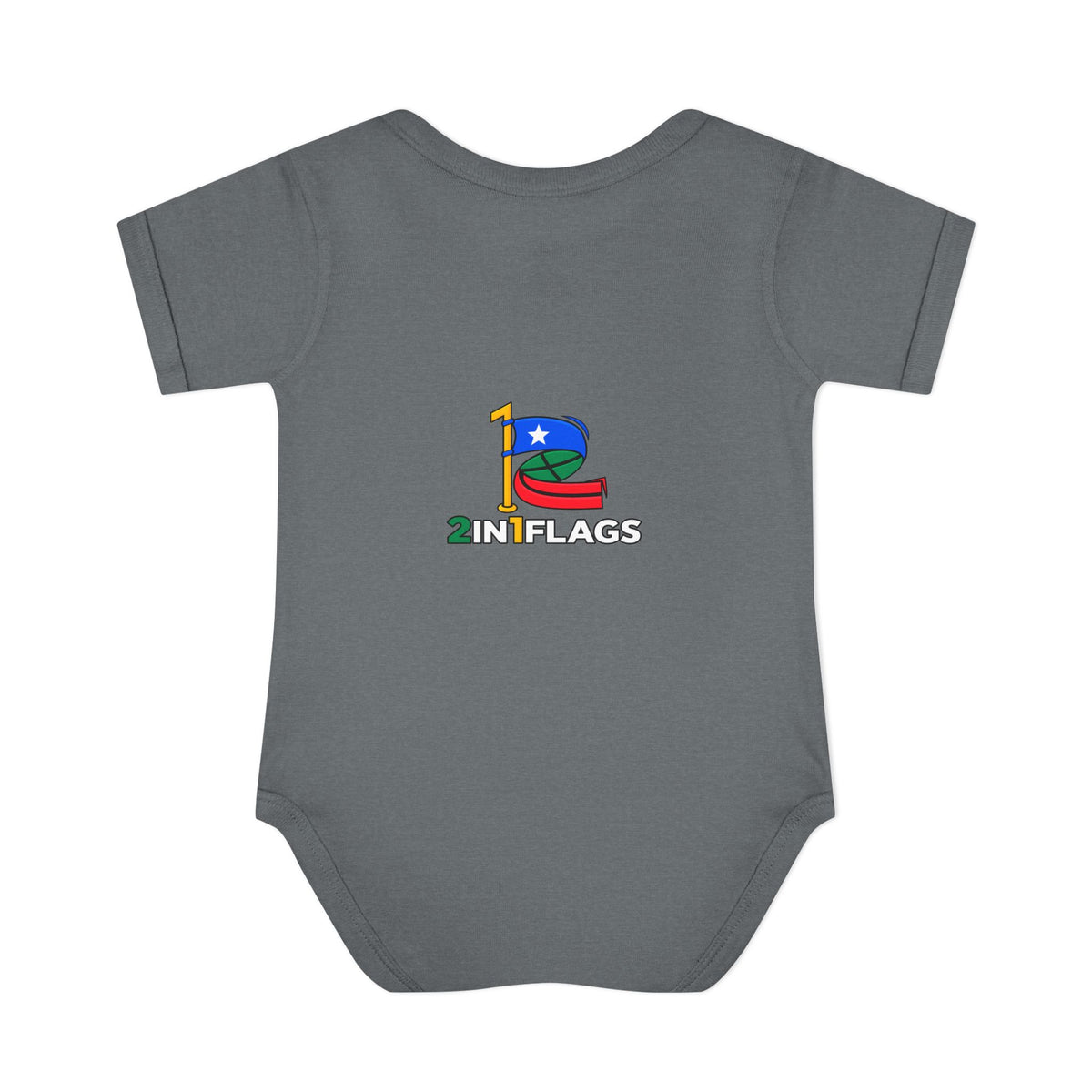 Custom 2in1 Flag Baby Bodysuit with custom dual flag design
