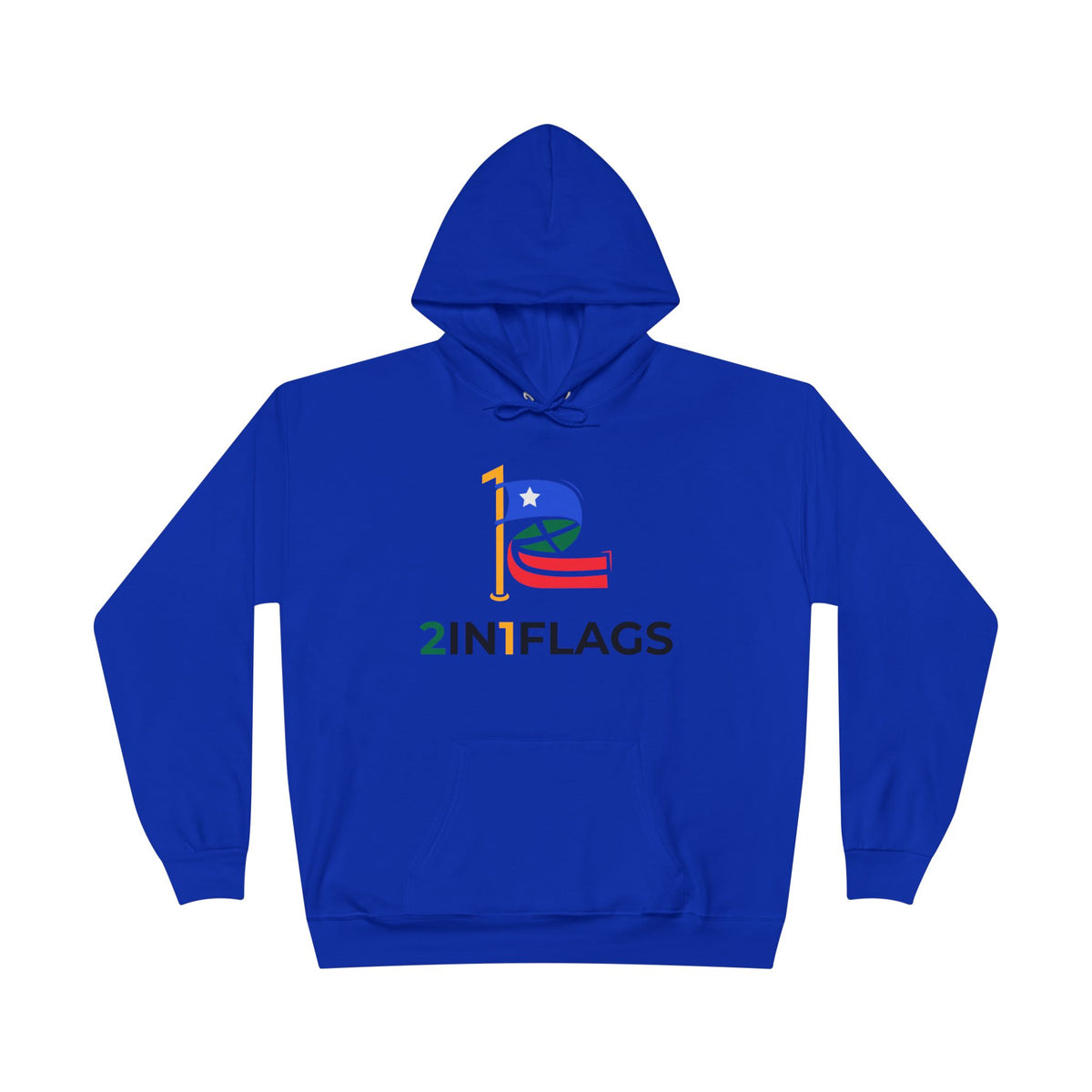 Custom 2in1 Flag Hoodie with custom dual flag design