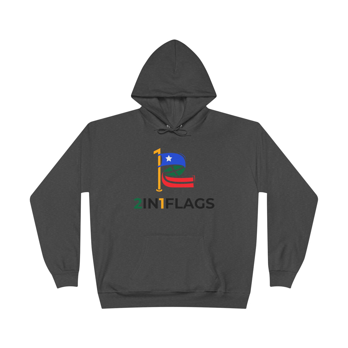 Custom 2in1 Flag Hoodie with custom dual flag design