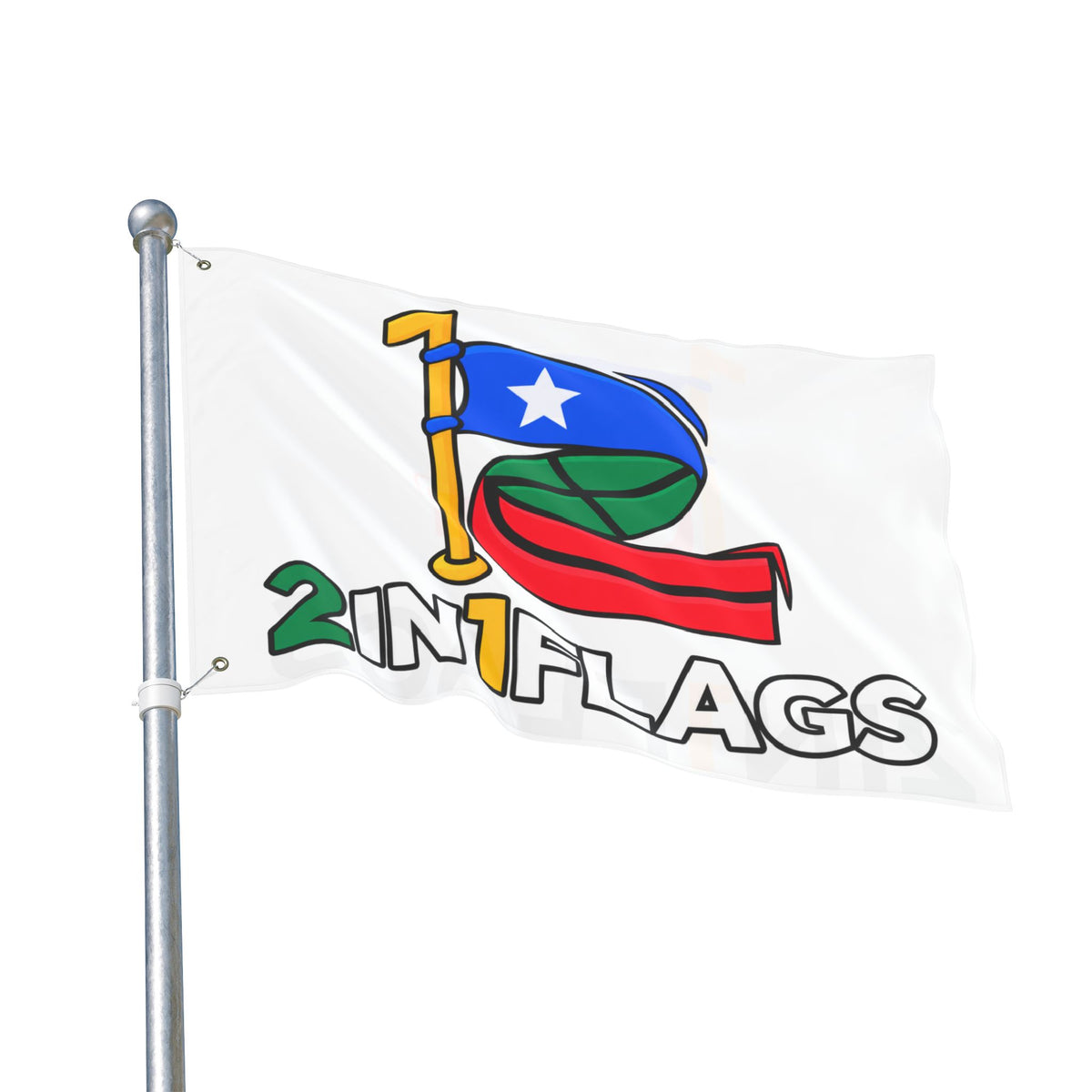 Custom Double-Sided 2in1 Flag with custom dual flag design