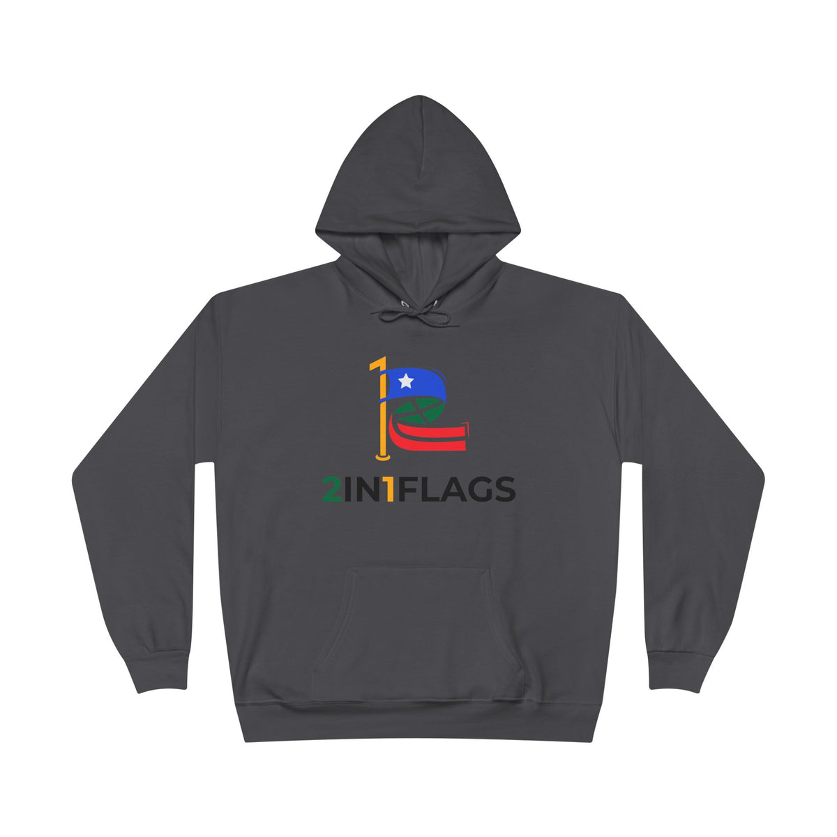 Custom 2in1 Flag Hoodie with custom dual flag design