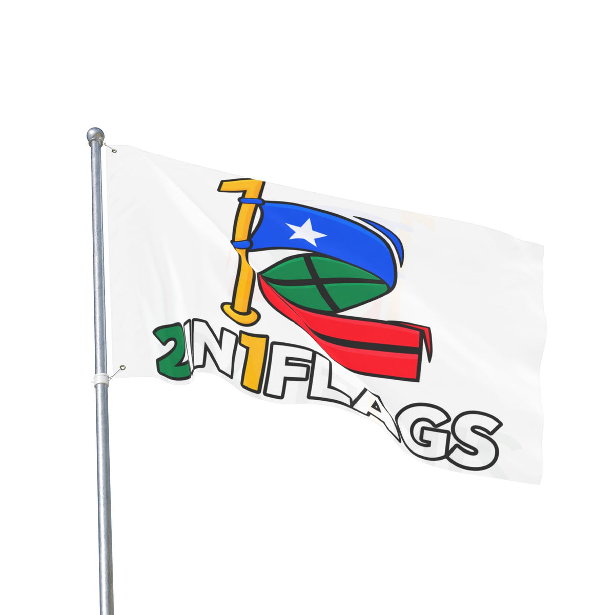 Custom Double-Sided 2in1 Flag with custom dual flag design