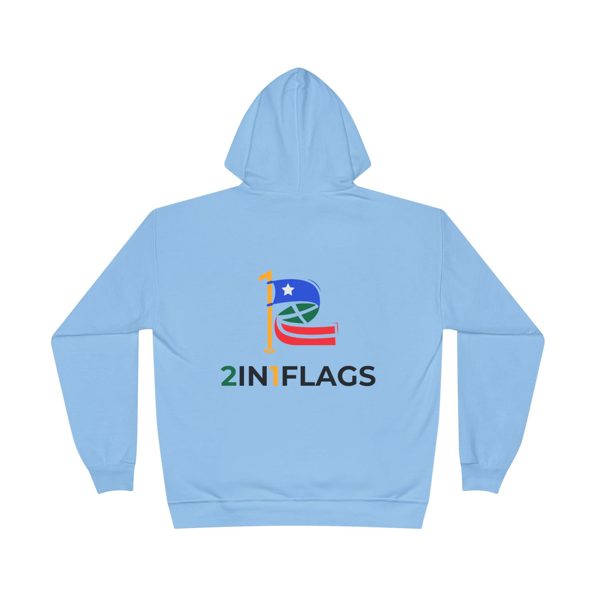 Custom 2in1 Flag Hoodie with custom dual flag design