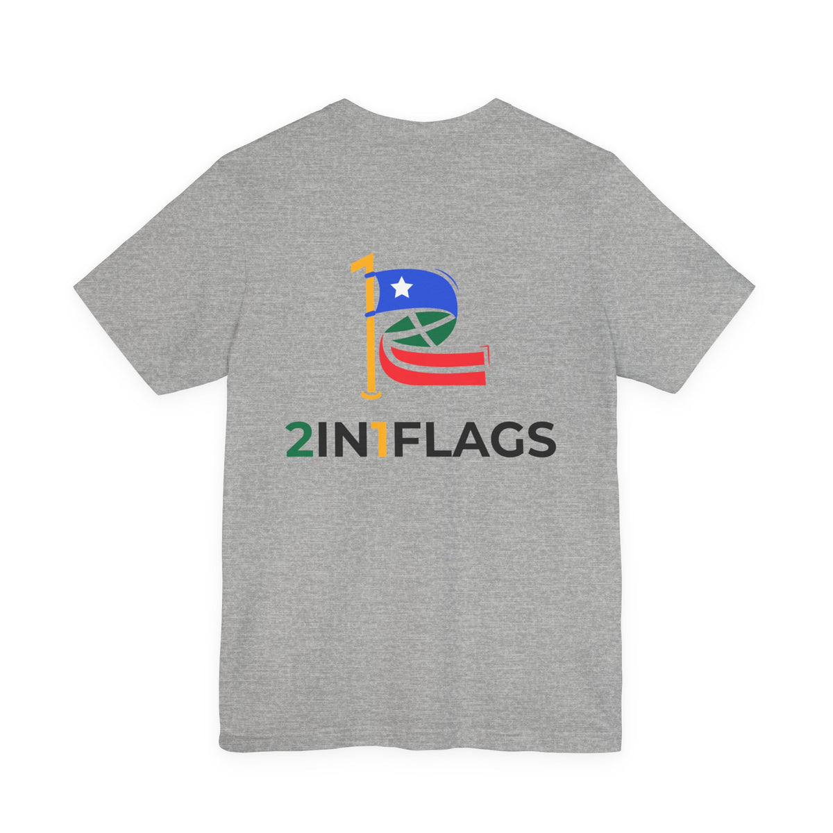 Custom 2in1 Flag T-Shirt with custom dual flag design