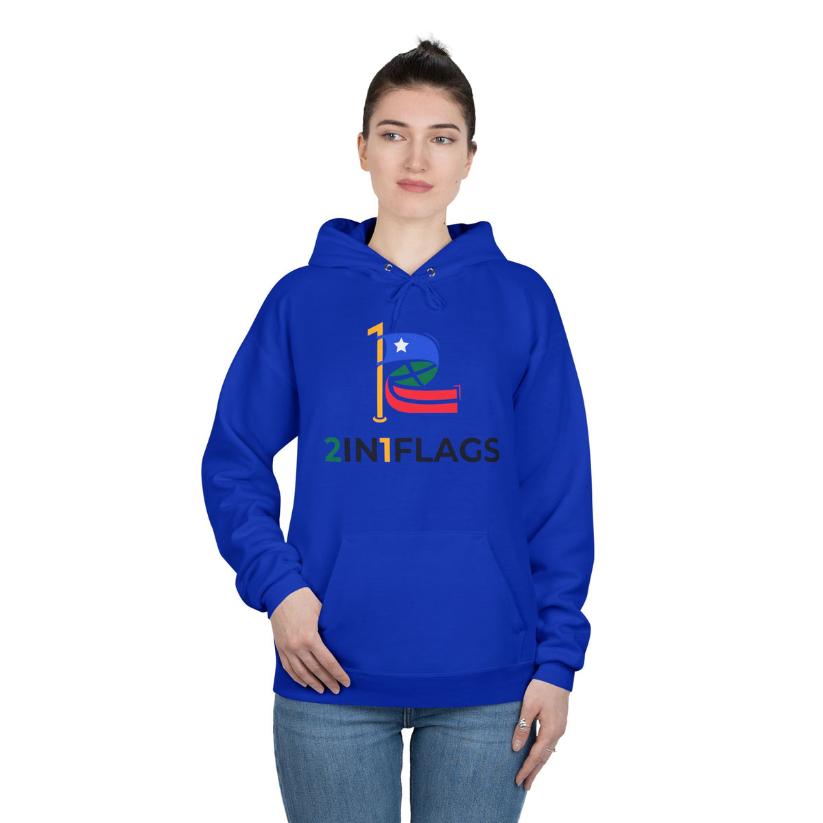 Custom 2in1 Flag Hoodie with custom dual flag design