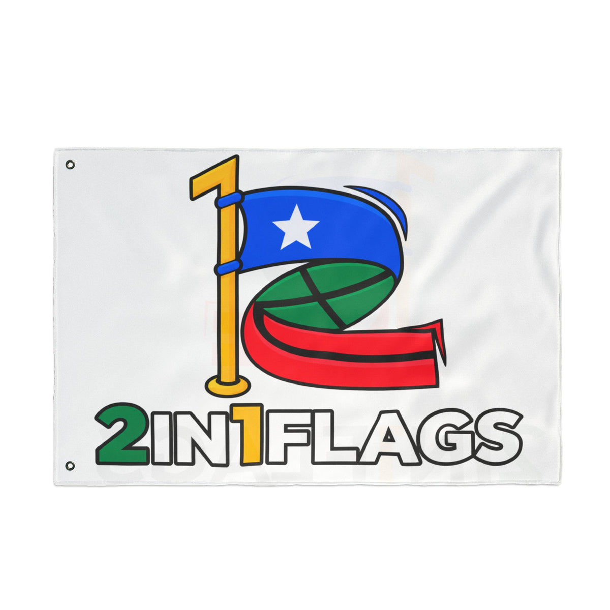 Custom Double-Sided 2in1 Flag with custom dual flag design