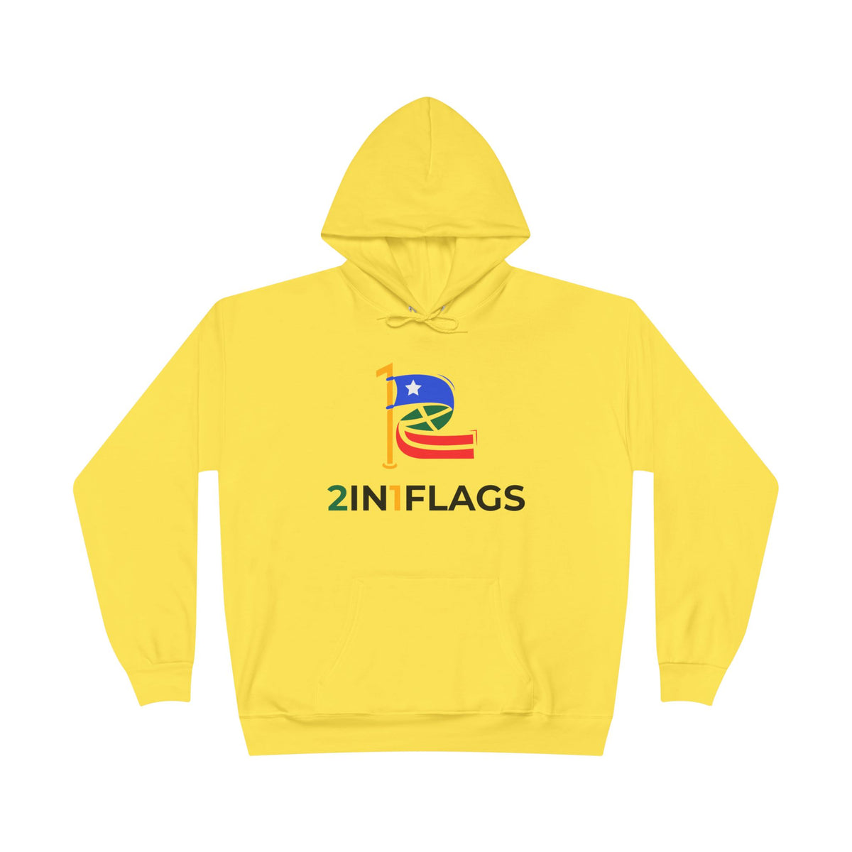 Custom 2in1 Flag Hoodie with custom dual flag design