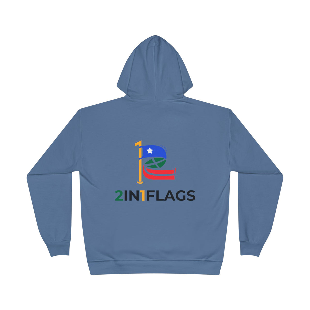 Custom 2in1 Flag Hoodie with custom dual flag design