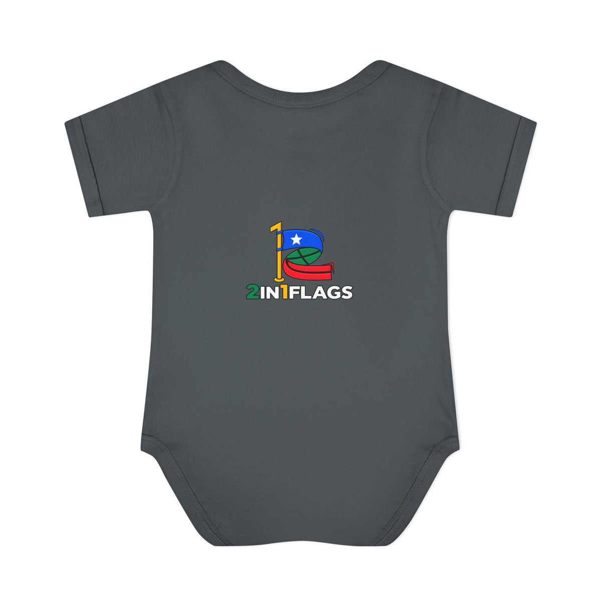 Custom 2in1 Flag Baby Bodysuit with custom dual flag design