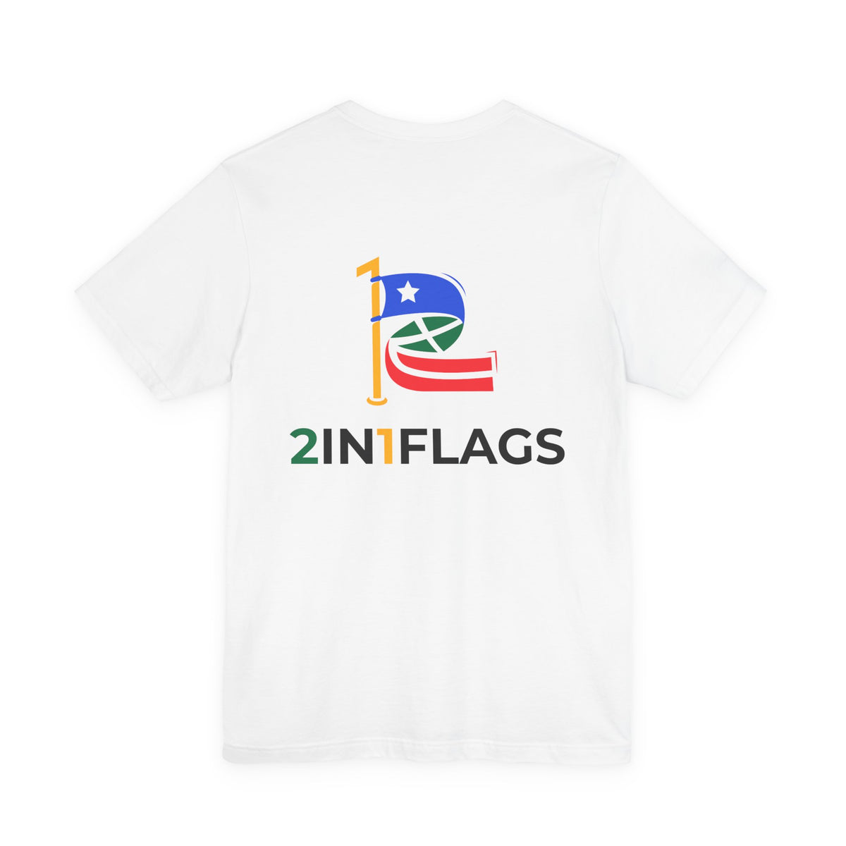 Custom 2in1 Flag T-Shirt with custom dual flag design