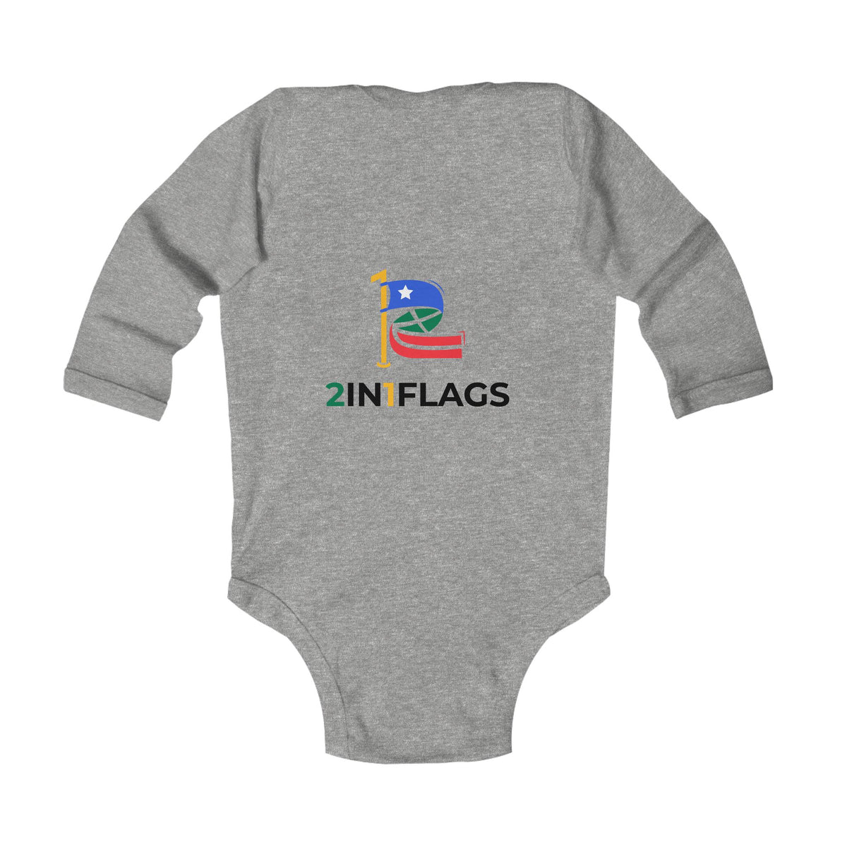 Custom 2in1 Flag Infant Bodysuit with custom dual flag design