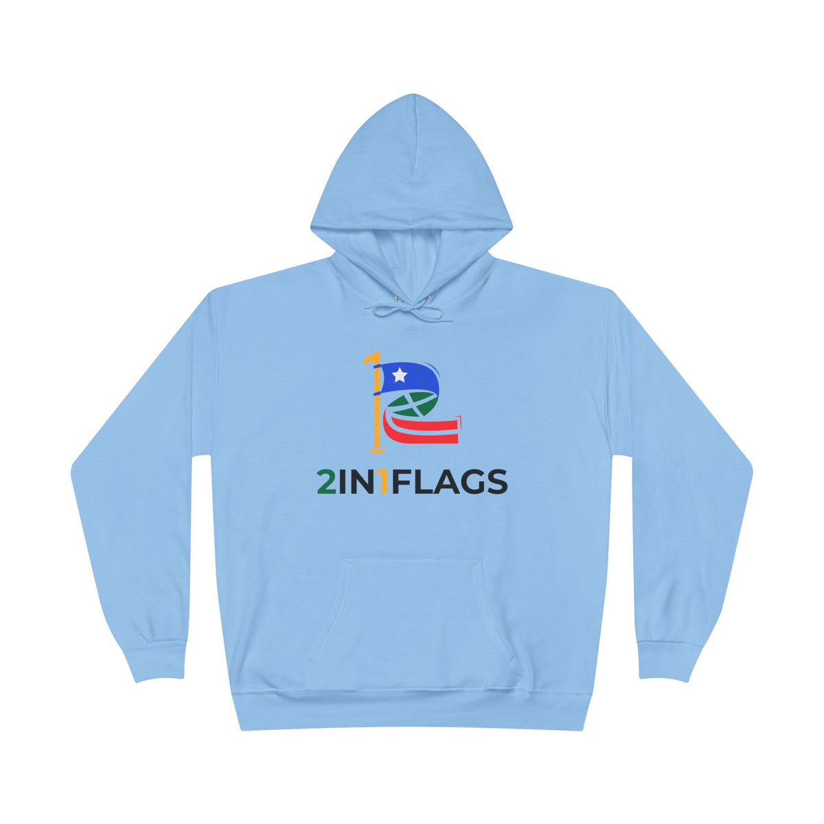 Custom 2in1 Flag Hoodie with custom dual flag design