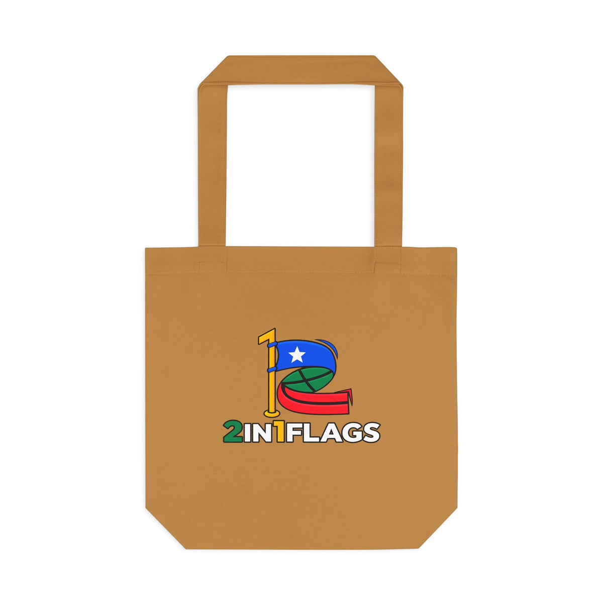 Custom 2in1 Flag Tote Bag with custom dual flag design