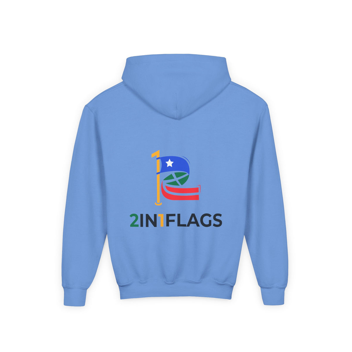 Custom 2in1 Flag Youth Hoodie with custom dual flag design