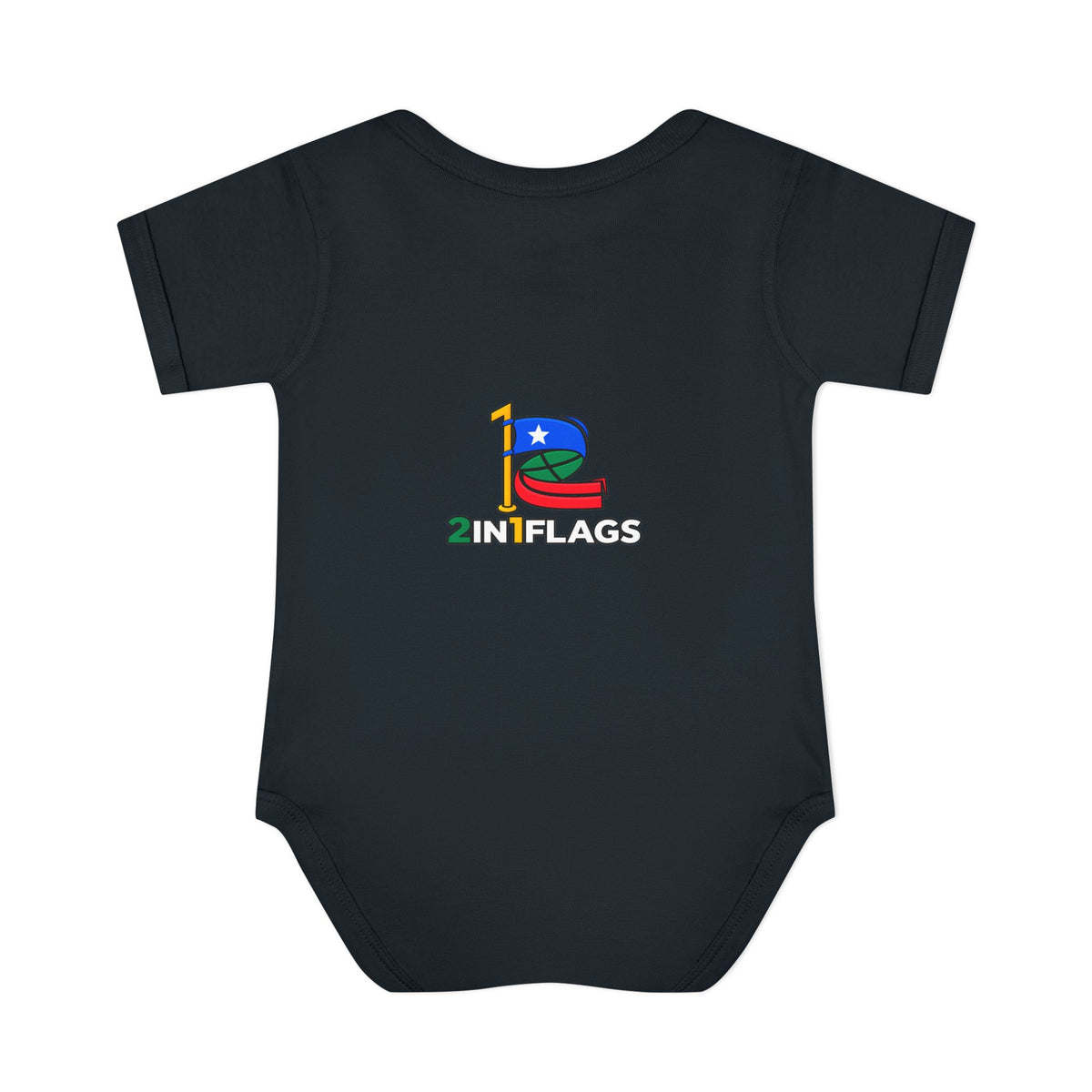 Custom 2in1 Flag Baby Bodysuit with custom dual flag design