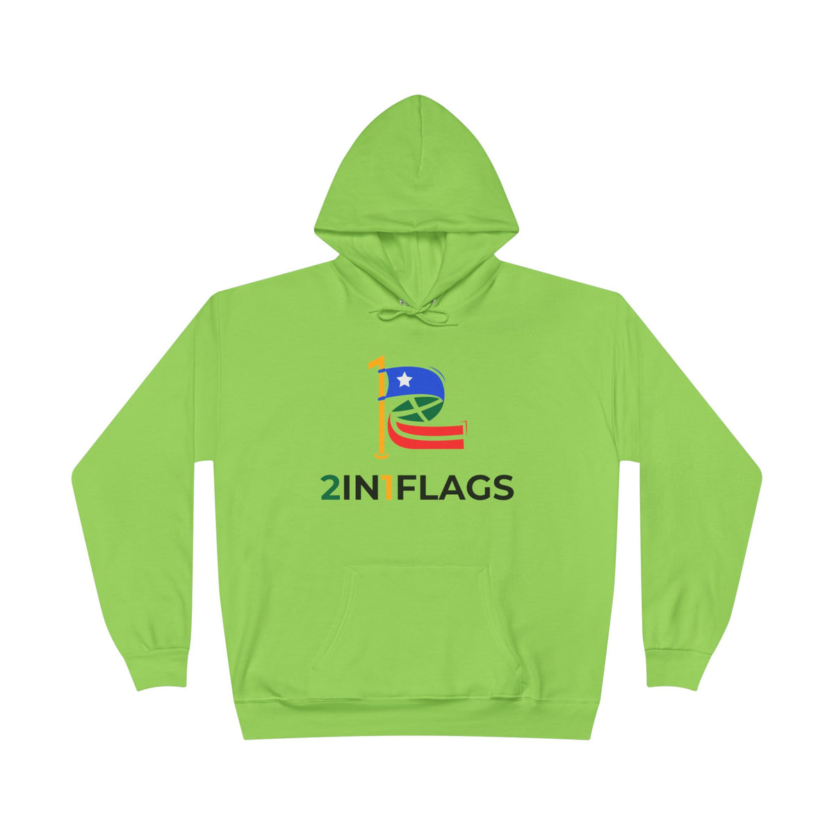Custom 2in1 Flag Hoodie with custom dual flag design