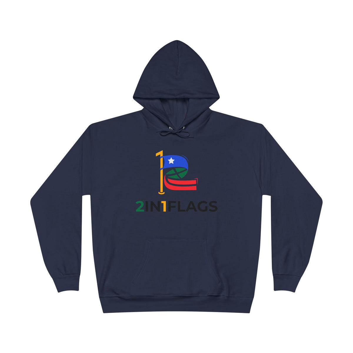 Custom 2in1 Flag Hoodie with custom dual flag design