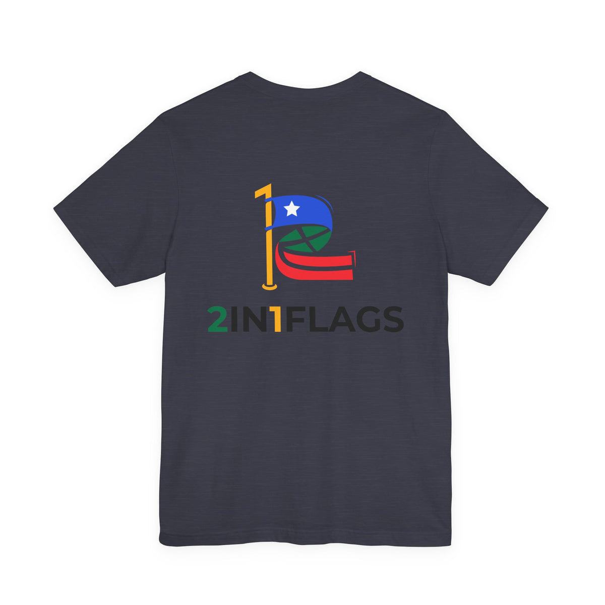 Custom 2in1 Flag T-Shirt with custom dual flag design