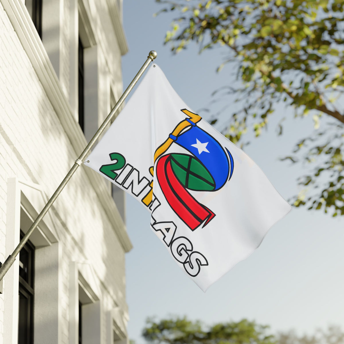 Custom Double-Sided 2in1 Flag with custom dual flag design
