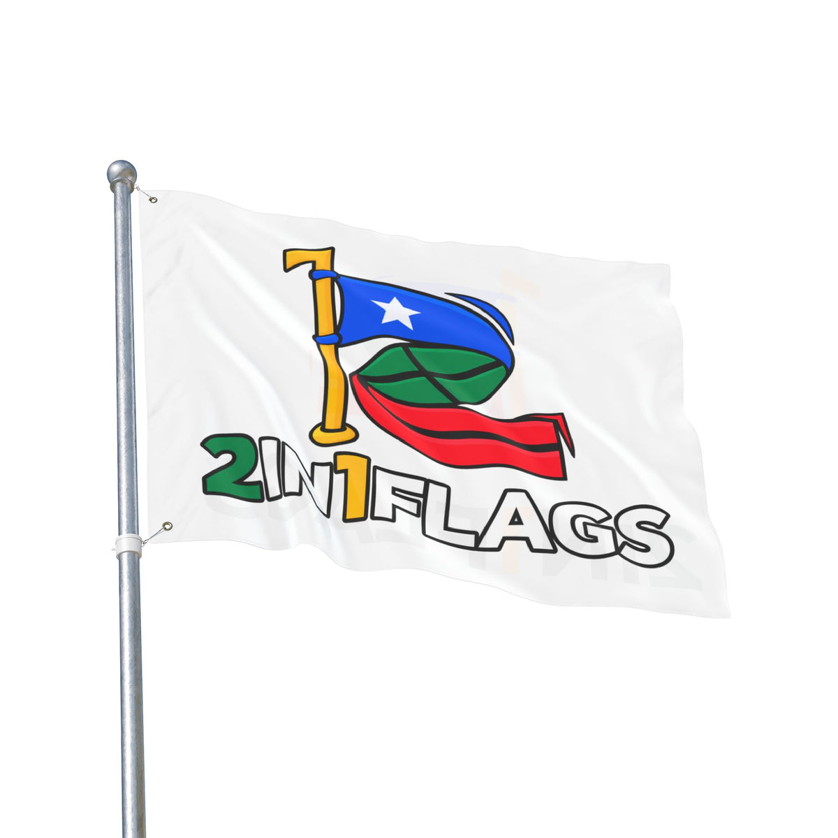 Custom Double-Sided 2in1 Flag with custom dual flag design