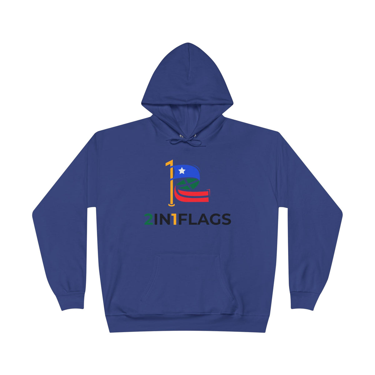 Custom 2in1 Flag Hoodie with custom dual flag design