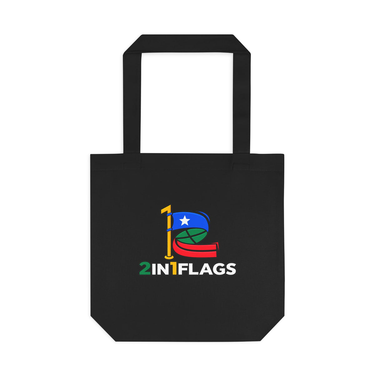 Custom 2in1 Flag Tote Bag with custom dual flag design