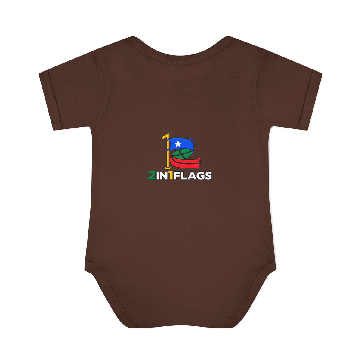Custom 2in1 Flag Baby Bodysuit with custom dual flag design