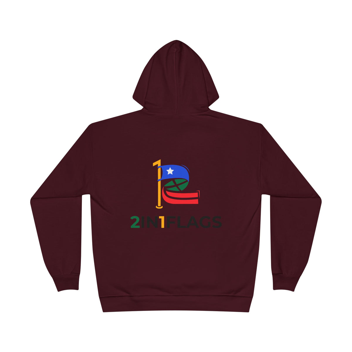 Custom 2in1 Flag Hoodie with custom dual flag design