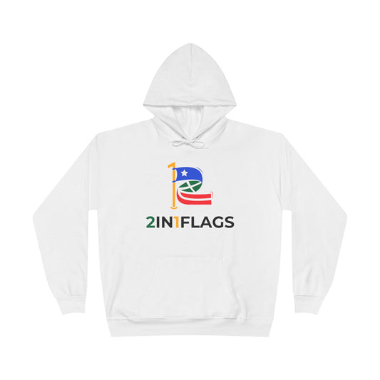 Custom 2in1 Flag Hoodie in Black with custom dual flag design