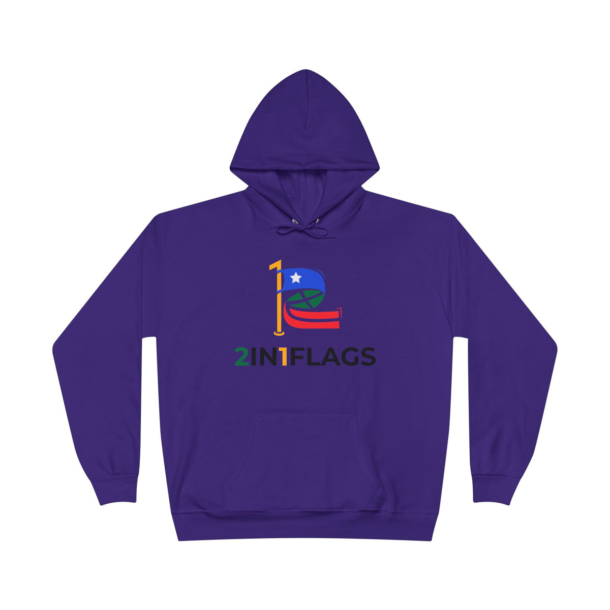 Custom 2in1 Flag Hoodie with custom dual flag design