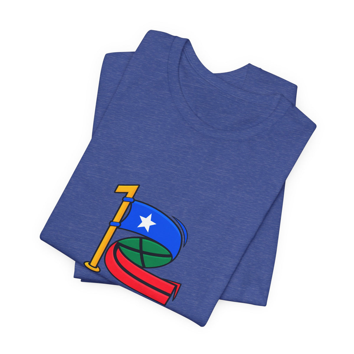 Custom 2in1 Flag T-Shirt with custom dual flag design